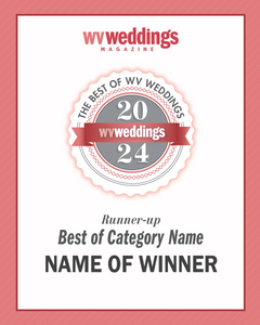 Best of WV Weddings 2024 Customized Winner Plaque