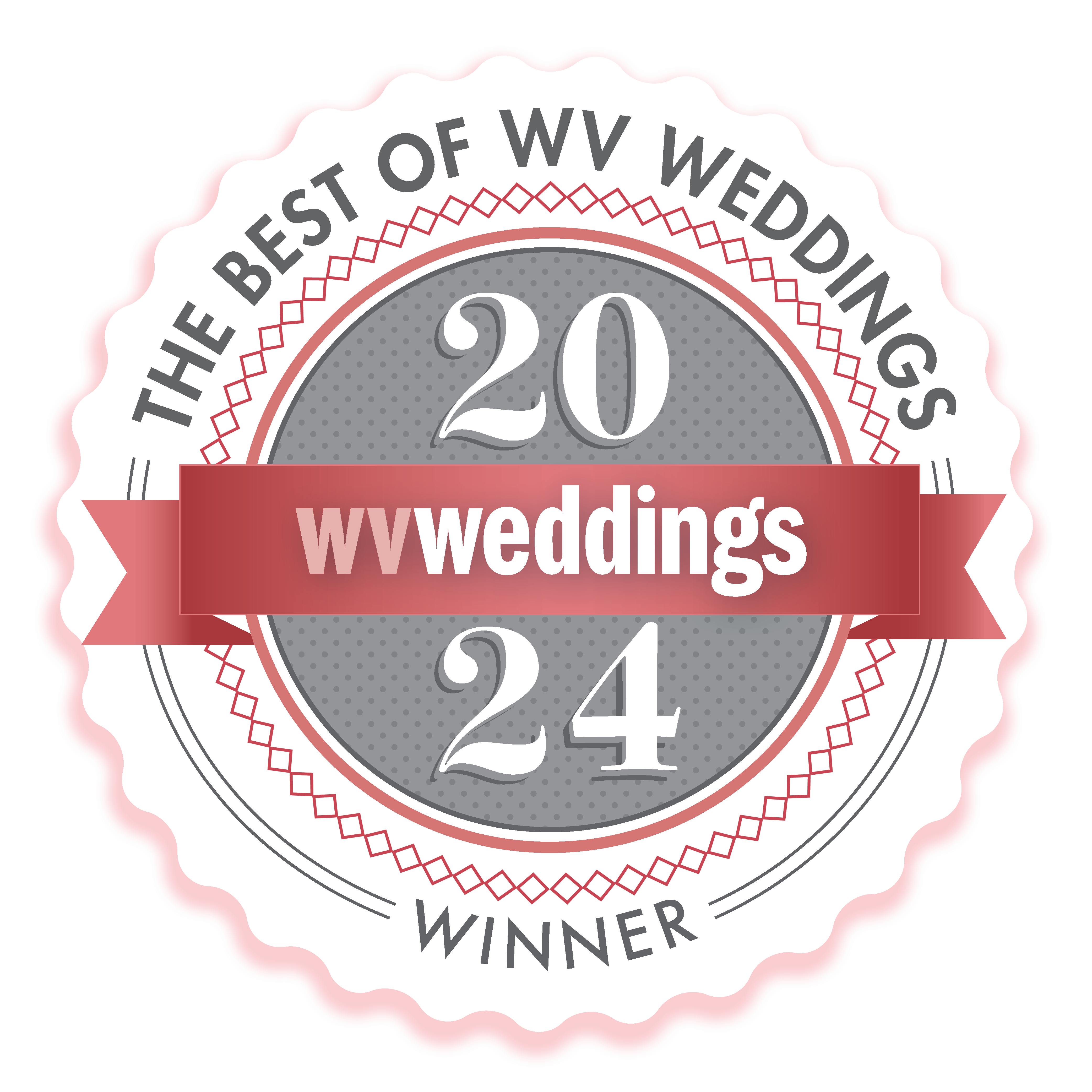 Best of WV Weddings 2024 Winner Sticker