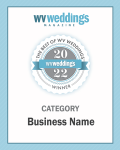 Best of WV Weddings 2022 Customized Winner Plaque