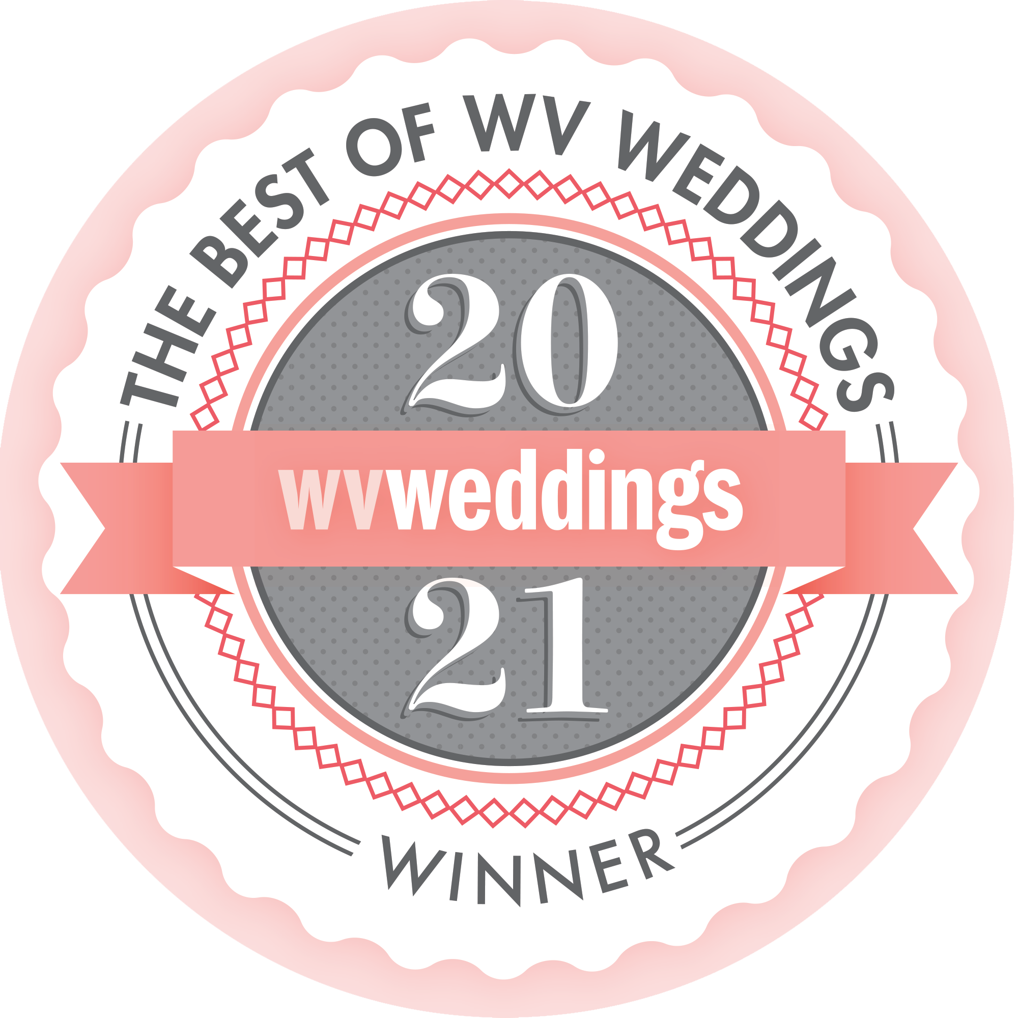 Best of WV Weddings 2021 Winner Sticker